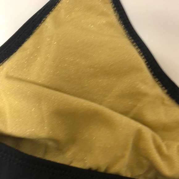 Black Athleta halter swim top Sz M - Picture 3 of 4